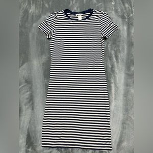 Blue Stripped Bodycon Dress From H&M Size XSmall